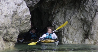  Curso de kayak para niños en Finisterre 
